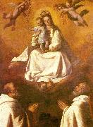 Francisco de Zurbaran the virgin of mercy with two mercedarians USA oil painting artist